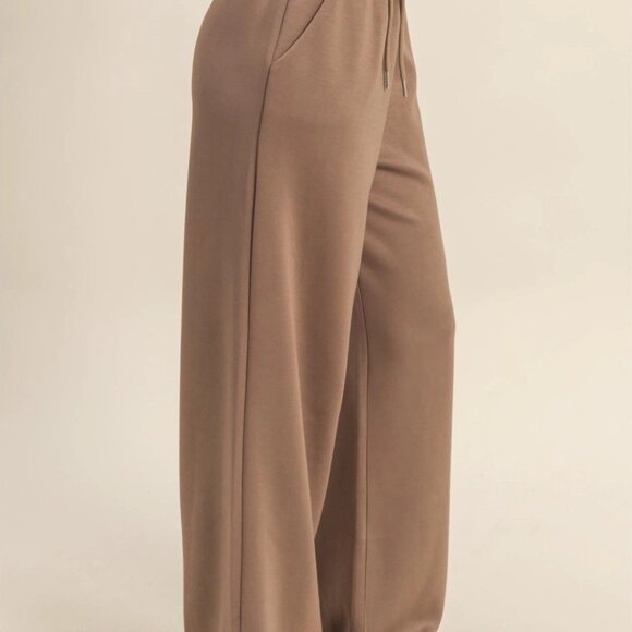 Suzy Flowy Knit Drawstring Pants | Women's Trendy Comfy Athleisure Bottoms - Picture 5 of 8